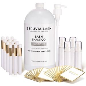 NEW – COMPLETE PROFESSIONAL LASH CLEANSER KIT ✨ 2L Bulk Eyelash Shampoo 💖
